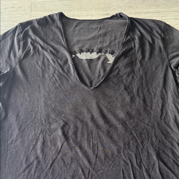 SOLD!!!!! Zadig & Voltaire Black skull mesh and lace back Tee - Picture 4 of 5
